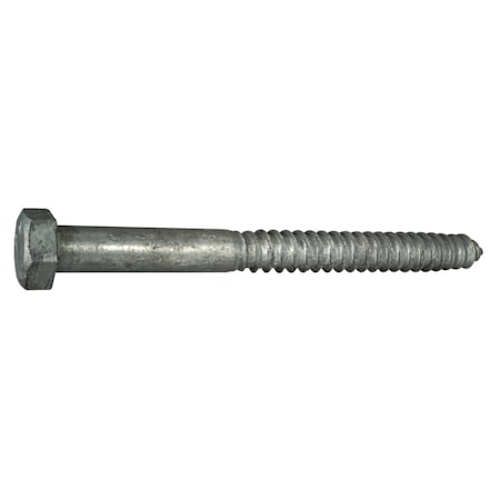 Midwest Fastener Lag Screw, 5/8 in, 7 in, Steel, Hot Dipped Galvanized Hex Hex Drive, 15 PK 53479